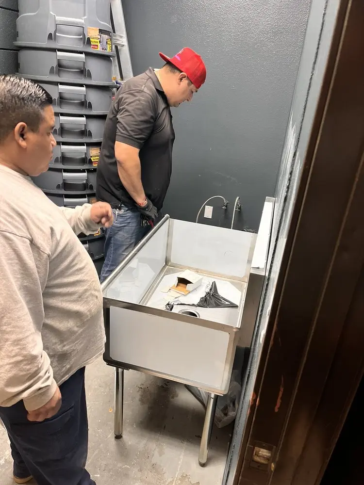 Commercial plumbing and sink installation in Eagles